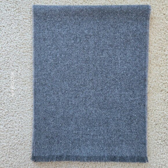 Accessories - NWOT Cashmere Dark Grey Woven Scarf